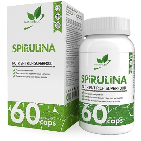 NaturalSupp Spirulina 60 капсул