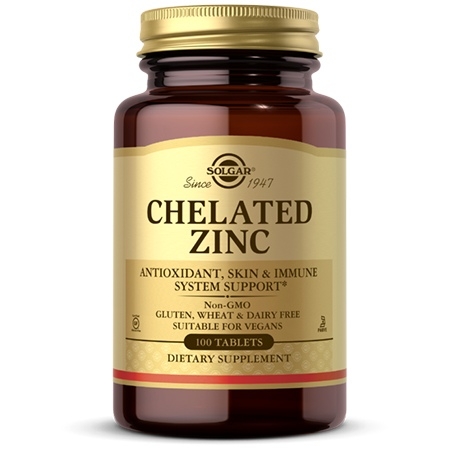 Solgar Chelated Zinc 100 таблеток