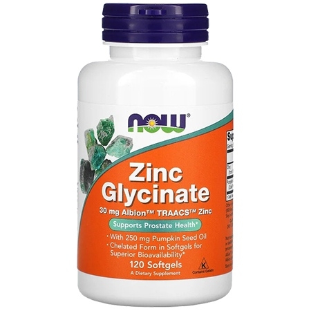 NOW Zinc Glycinate 120 капсул