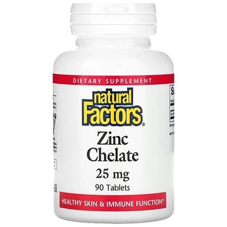 natural Factors Zinc Chelate 90 таблеток