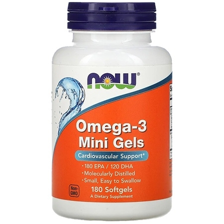 NOW Omega-3 Mini Gels 180 капсул