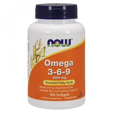 NOW Omega 3-6-9 100 капсул