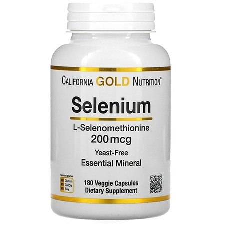 California Gold Nutrition Selenium 200mcg 180 капсул