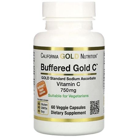 California Gold Nutrition Buffered Gold C 60 капсул