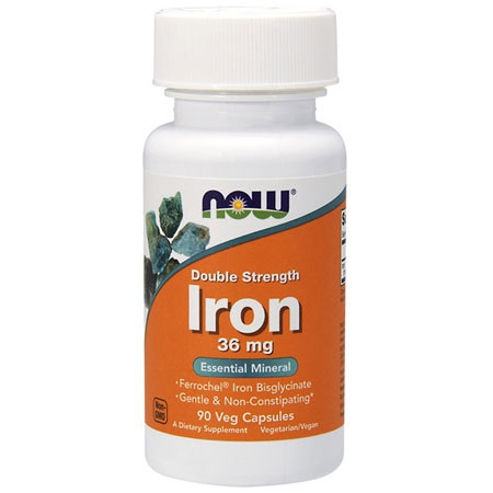 NOW Iron 90 капсул