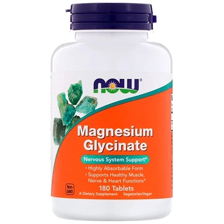 NOW Magnesium Glycinate 180 таблеток