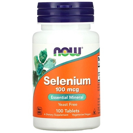 NOW Selenium 100mcg 100 таблеток