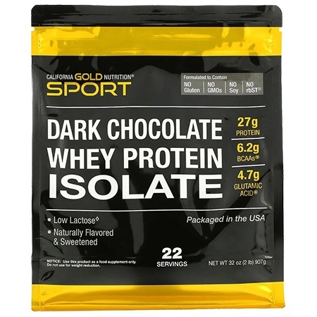 California Gold Nutrition Whey Protein Isolate 908г