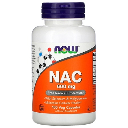 NOW NAC 600mg 100 капсул