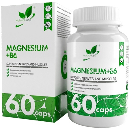 NaturalSupp Magnesium+B6 60 капсул