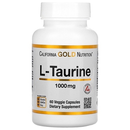 California Gold Nutrition L-Taurine 60 капсул