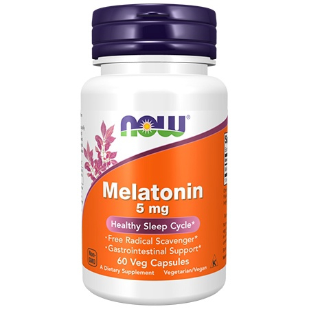 NOW Melatonin 5mg 60 капсул