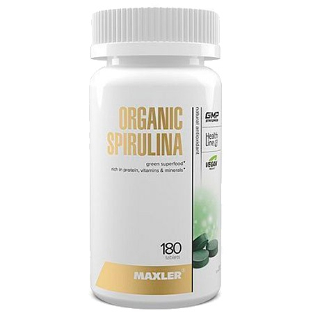 Maxler Organic Spirulina 180 таблеток