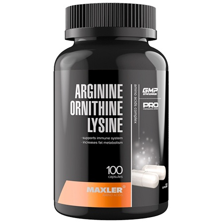 Maxler Arginine Ornithine Lysine 100 капсул