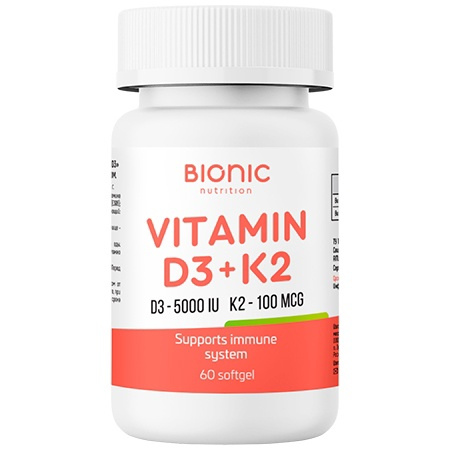 Bionic Vitamin D3+K2 60 капсул