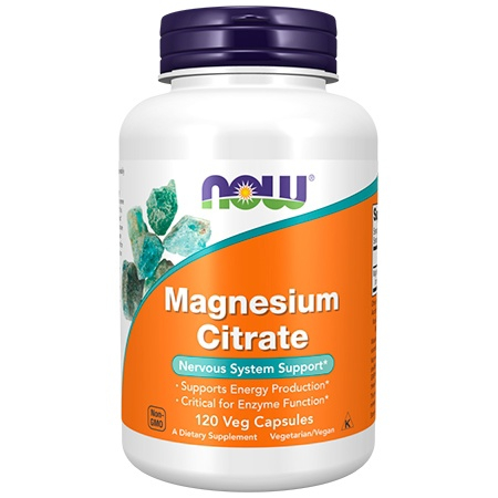 NOW Magnesium Citrate 120 капсул