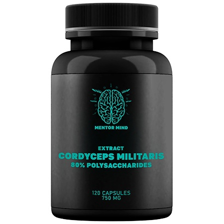 Mentor Mind Cordyceps Militaris 750mg 120 капсул