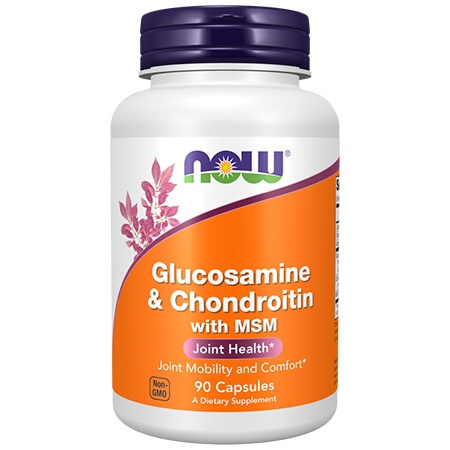 NOW Glucosamine Сhondroitin MSM 90 капсул