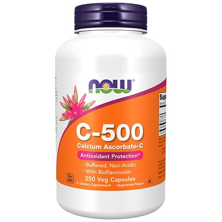 NOW C-500 Calcium Ascorbate 500mg 250 капсул