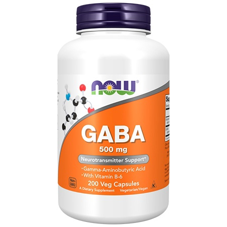 NOW GABA 500mg 200 капсул