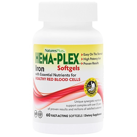 NaturesPlus Hema-Plex Iron 60 softgels