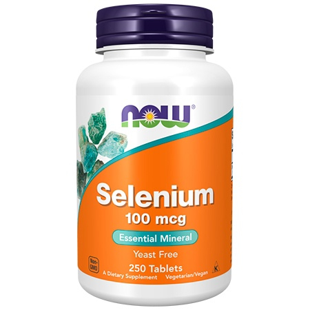 NOW Selenium 100mcg 250 таблеток
