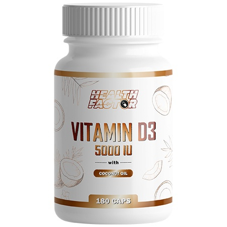 Health Factor Vitamin D3 5000iu 180 капсул