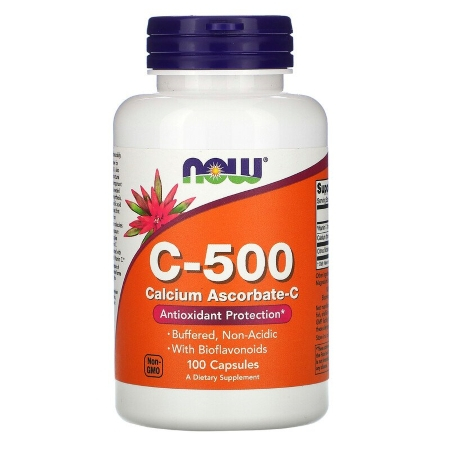 NOW C-500 Calcium Ascorbate 500mg 100caps