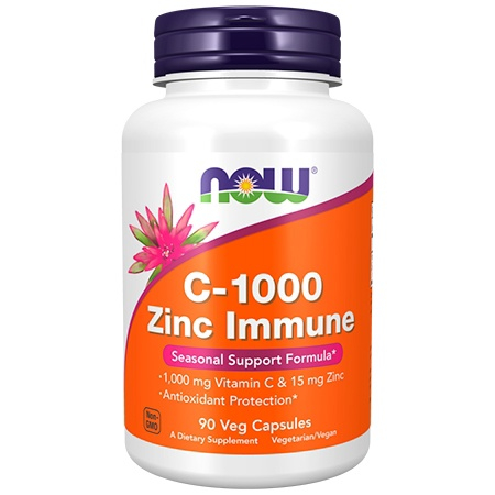 NOW Vitamin C-1000 Zinc Immune 90 капсул