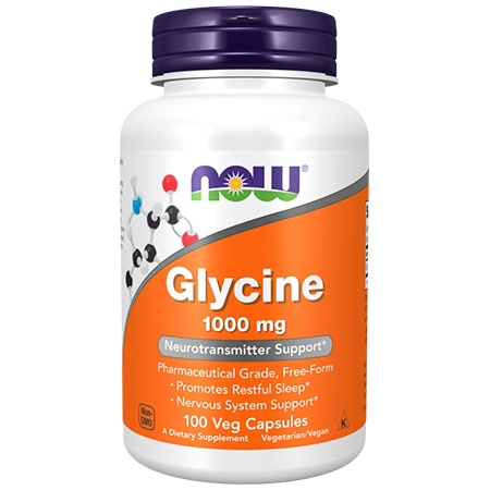 NOW Glycine 1000mg 100 капсул