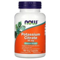 NOW Potassium Citrate 99мг 180 капсул