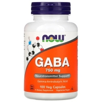 NOW GABA 750mg 100 капсул
