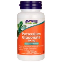 NOW Potassium Gluconate 99mg 100 таблеток