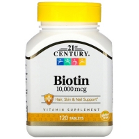 21st Century Biotin 10000mcg 120 таблеток