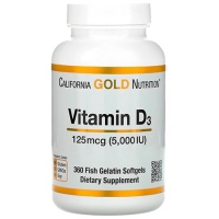 California Gold Nutrition Vitamin D3 5000 360 капсул