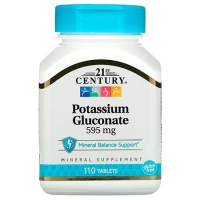 21st Century Potassium Gluconate 595mg 110 таблеток