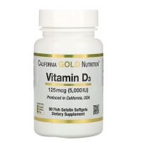 California Gold Nutrition Vitamin D3 5000 90 капсул