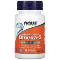 NOW Omega 3 30 капсул
