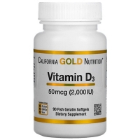California Gold Nutrition Vitamin D3 2000 90 капсул