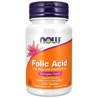 NOW Folic Acid 800mcg 250 таблеток